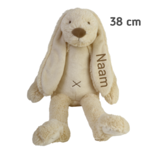 Knuffel met naam Rabbit Richie 38 cm Ivory