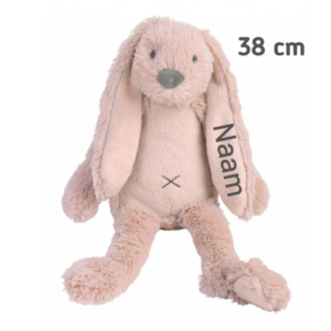 Knuffel met naam Rabbit Richie 38 cm Old Pink