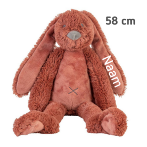 Knuffel met naam Rabbit Richie 58 cm Rusty