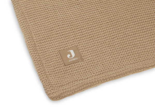 Ledikantdeken Basic Knit Fleece Biscuit