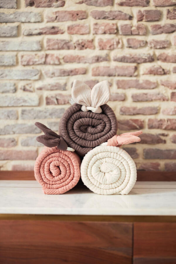 Ledikantdeken Spring Knit Chestnut