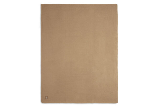 Ledikantdeken Basic Knit Fleece Biscuit