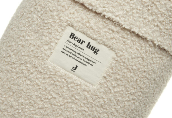 Opbergmand bouclé naturel