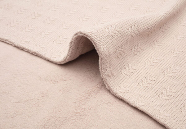 Ledikantdeken Grain Knit Wild Rose