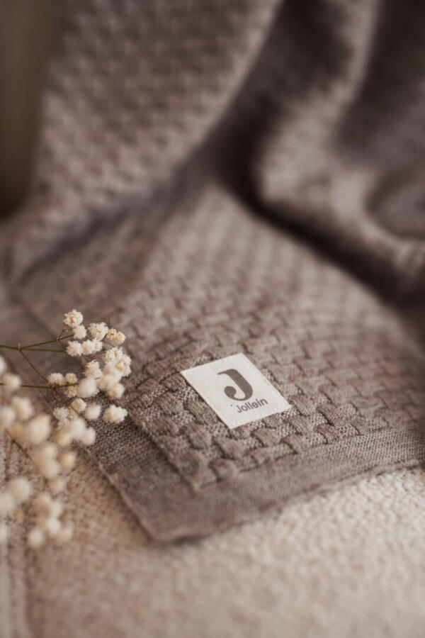 Ledikantdeken Weave Knit Merino wool Funghi
