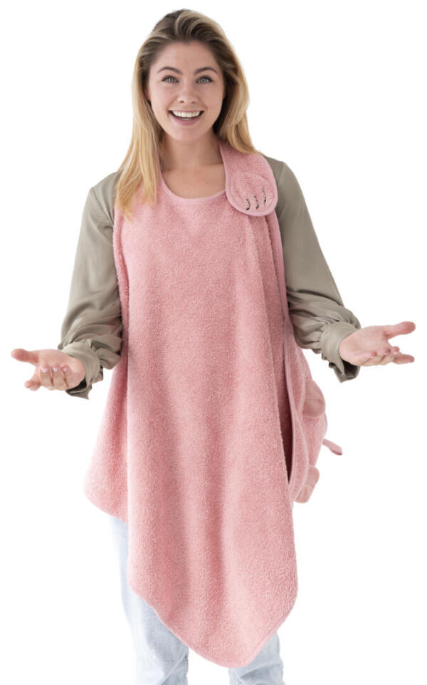 Babyshower glove douchehandschoen rose