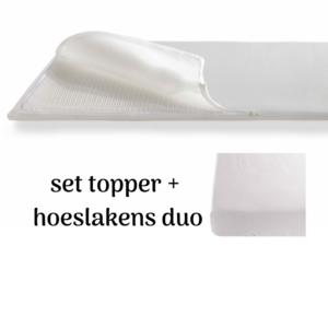 Set Topper + Hoeslaken duo Airgosafe 60x120